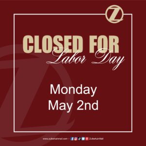Monday May 2ndZuikertuintje is closed for Labor Day.