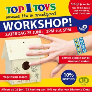 Top1Toys workshop June 25th